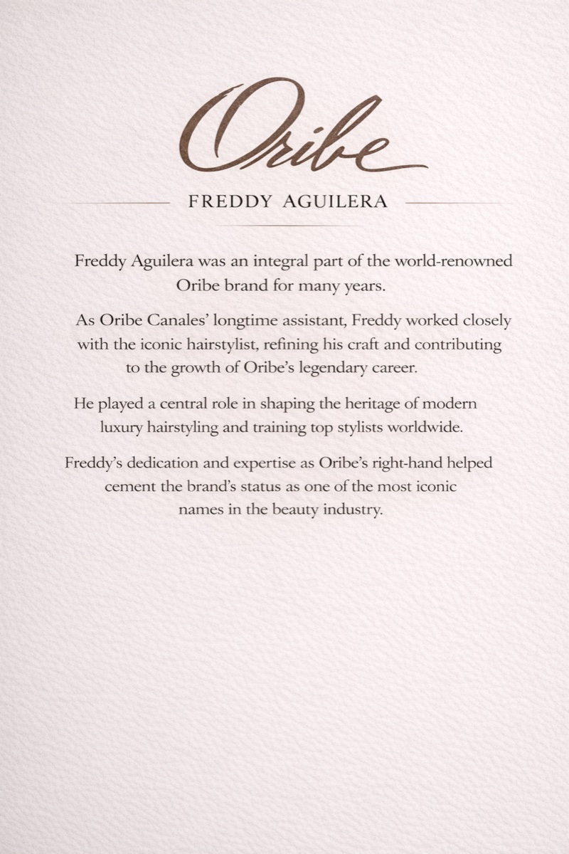 Oribe Commemorative Tribute to Freddy Aguilera